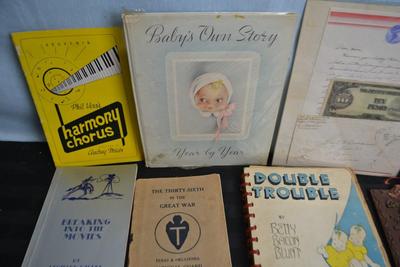LOT 68. VINTAGE BOOKS AND PHOTOS