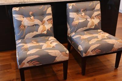 Pair of Egret Accent Chairs