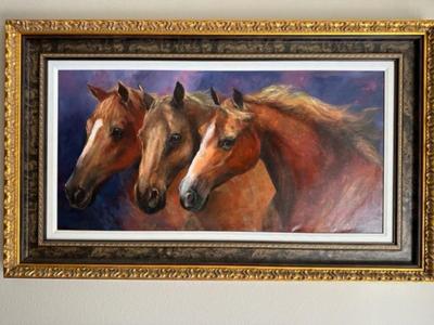 Libres Celestiales Painting by Gladys Morante