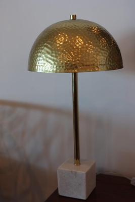 Brass Accent Lamp W/ Marble Base