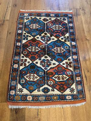 Small Vintage Turkish Kazak Rug