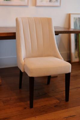 Velvet Upholstered Back Side Chair