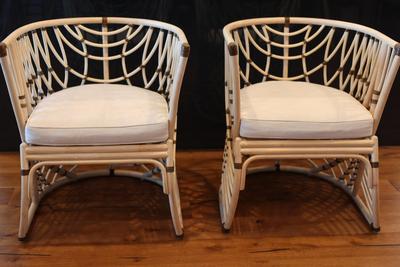 Gabby Natural Rattan Arm Dining Chairs (2)