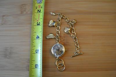 LOT 92 TINKER BELL CHARM BRACELET WATCH