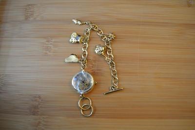 LOT 92 TINKER BELL CHARM BRACELET WATCH