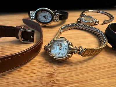 LOT 116 LOT OF FIVE LADIES WATCHES