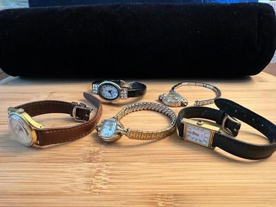 LOT 116 LOT OF FIVE LADIES WATCHES