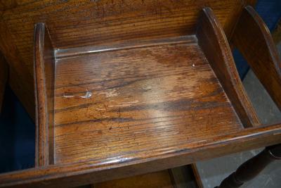 LOT 142. HALL TREE WITH MIRROR