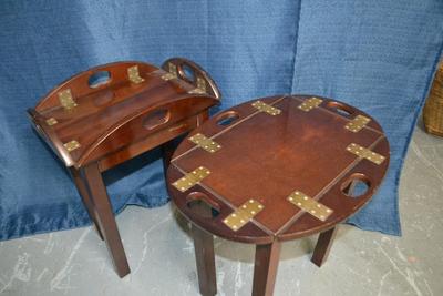 LOT 144. PAIR OF MINI SIDE TABLES