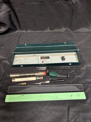 Vintage Lettering Tools Set Doric K&E Co with Extras #8905