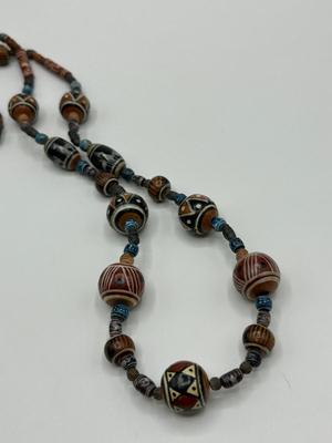 Clay Tribal Southwestern Style Beaded Necklace