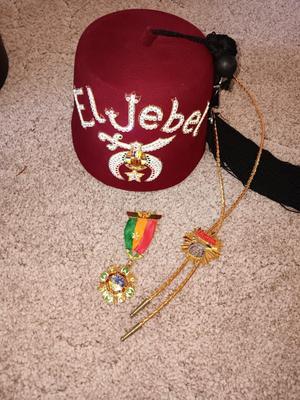 EL JEBEL HAT WITH BOLO PINS AND CASE