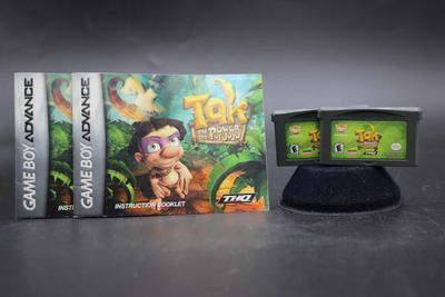 Pair of Game Boy Advance Games Tak and the Power of Juju Video Game Cartridges with Booklets
