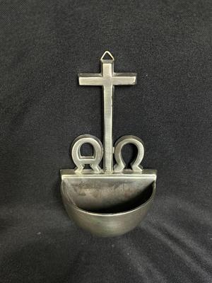 Small Wall Hanging Holy Water Stoup Font for the Home