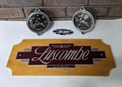 Luscombe Plane Badge and Gauges
