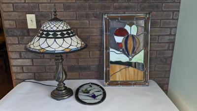 Stained Glass Lamp and Decor