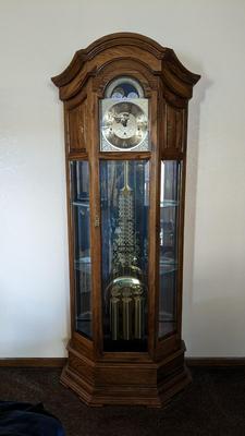 Howard Miller Curio Side Grandfather Clock
