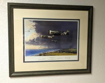 Signed and Numbered Robert Taylor "Thunderbolt Strike" Framed Print