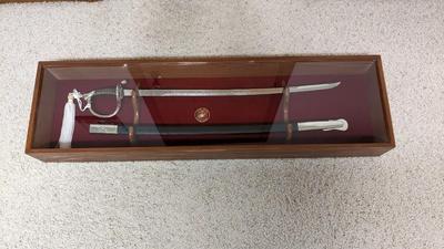 United State Marines Corps Framed Sword and Sheath