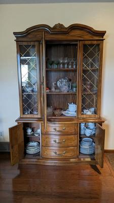 Bassett Hutch with Contents