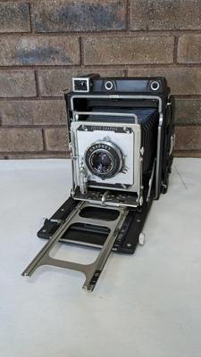 Graflex Speed Graphic 2.25x3.25 Large Format Press/View Camera w/ 23 Slotted Roll Film Holder