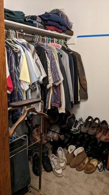 Contents of Main Closet (Left Side)