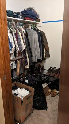 Contents of Main Closet (Left Side)