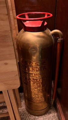 Vinatge Brass/Copper Fire Extinguisher