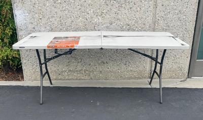 Lifetime Folding 6 Foot Resin Table with Folding Legs