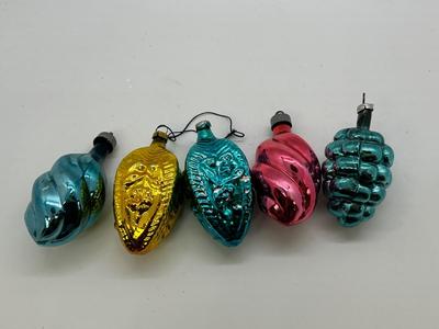 Vintage Bright Reflective Glass Classic Christmas Tree Ornaments