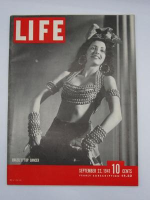 Vintage LIFE Magazine Brazil's Top Dancer 1941 with Protective Sleeve