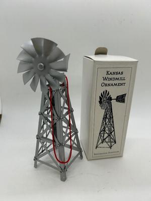 Retro Kansas Windmill Ornament Restoration Hardware Ornament with Original Box