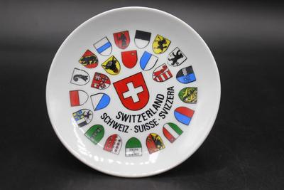Small Retro Switzerland Coat of Arms Decorative Collector Plate
