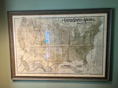 1901 The National Publishing Company US Map