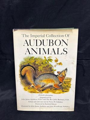 Vintage The Imperial Collection of Audubon Animals Hardcover Coffee Table Book Illustrated
