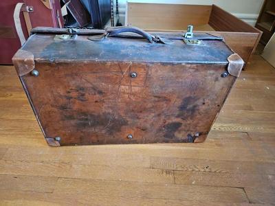 Vintage Leather Suitcase