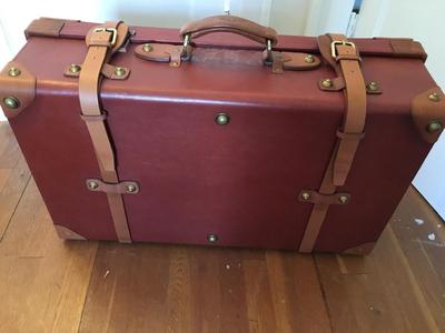 Morgan Motor Company Leather Suitcase.