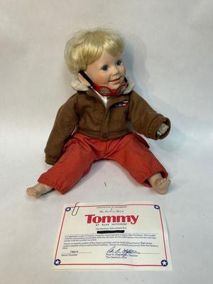 The Danbury Mint Little Boy Porcelain Doll Tommy
