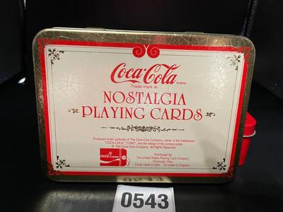 Coca-Cola Holiday Tin of Playing Cards