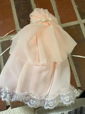 Pink porcelain baby doll