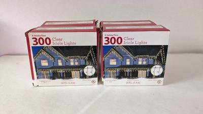 New in Box Clear Icicle Lights