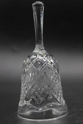 Vintage Cut Crystal Glass Art Deco Design Elegant Ringing Bell