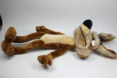 Large Vintage Warner Bros. Characters Wile Coyote Mighty Star Bendable Plush