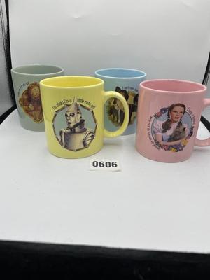 Wizard of Oz Set of 4 Coffee Mugs