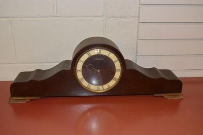 Vintage Steinanker Mantle Clock - Needs Adjustment AS IS