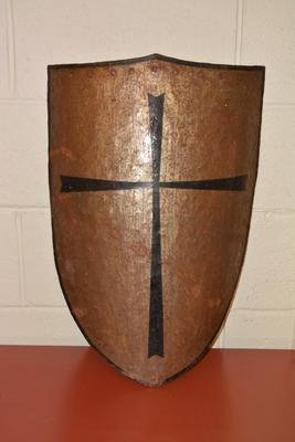 Decorative Metal Shield w/ Patina 22.5"x15.5"
