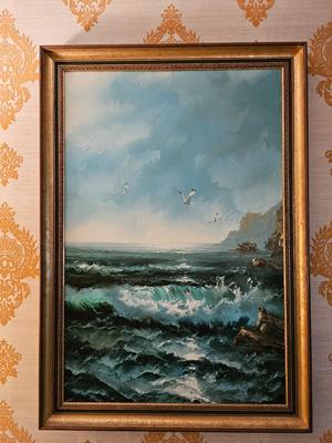 Original Engel Painting of the Ocean