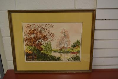 Paris Etching Society (1930-1940) Framed & Matted Print Signed Martinet 