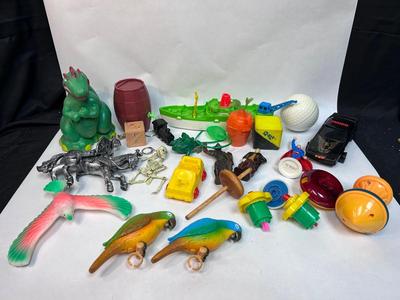 Random Plastic Toy Knick Knack Lot