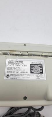 Design Concepts Paper Shredder